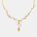 Floriography Keshi Pearl Branch Necklace