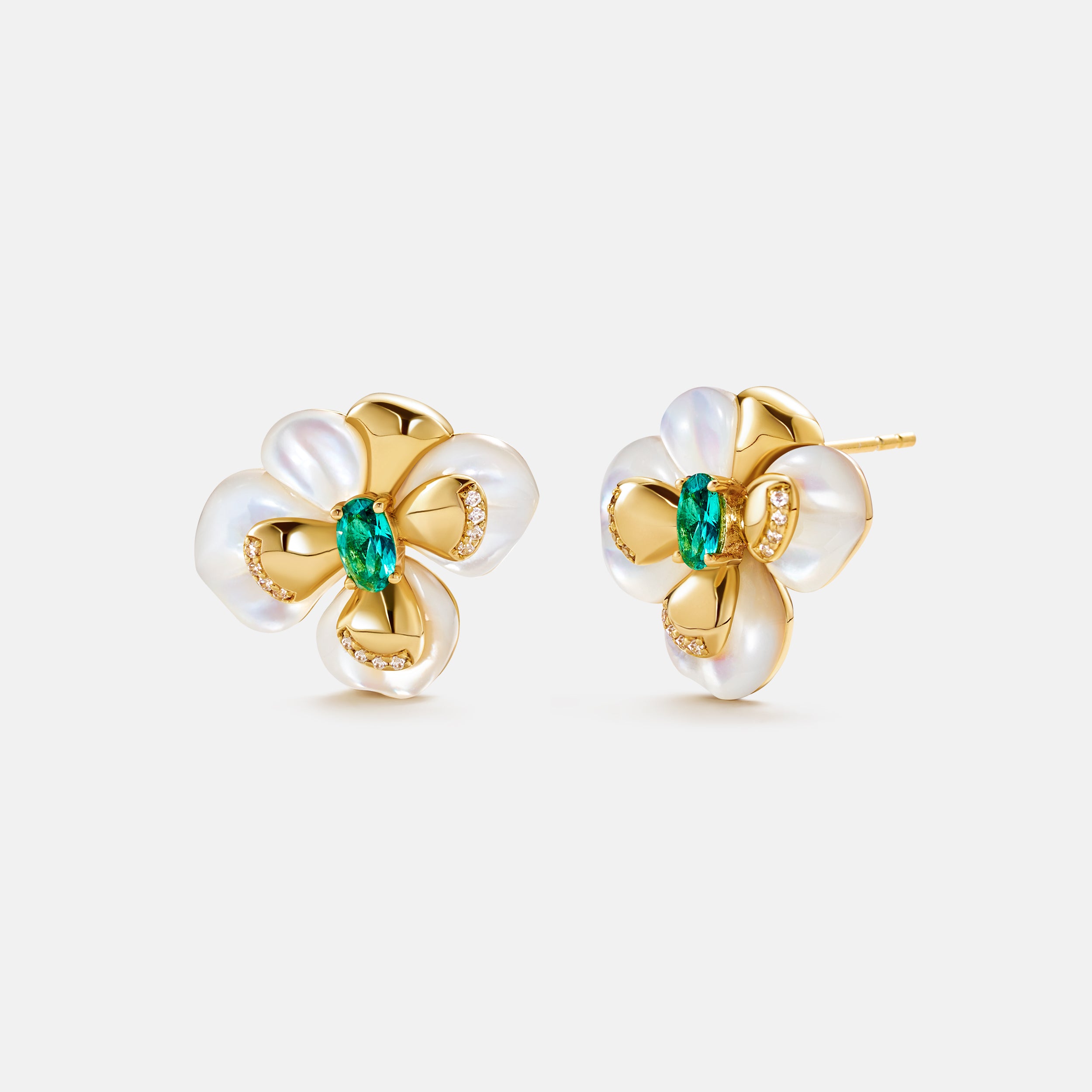 Chloris Pansy Earrings