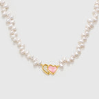 Follow Heart Pearl Necklace
