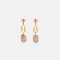 Purple Baroque Pearl Earring