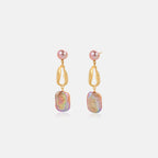 Purple Baroque Pearl Earring
