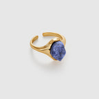 Raw Lapis Lazuli Open Ring