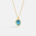 Blue Topaz Pendant Necklace