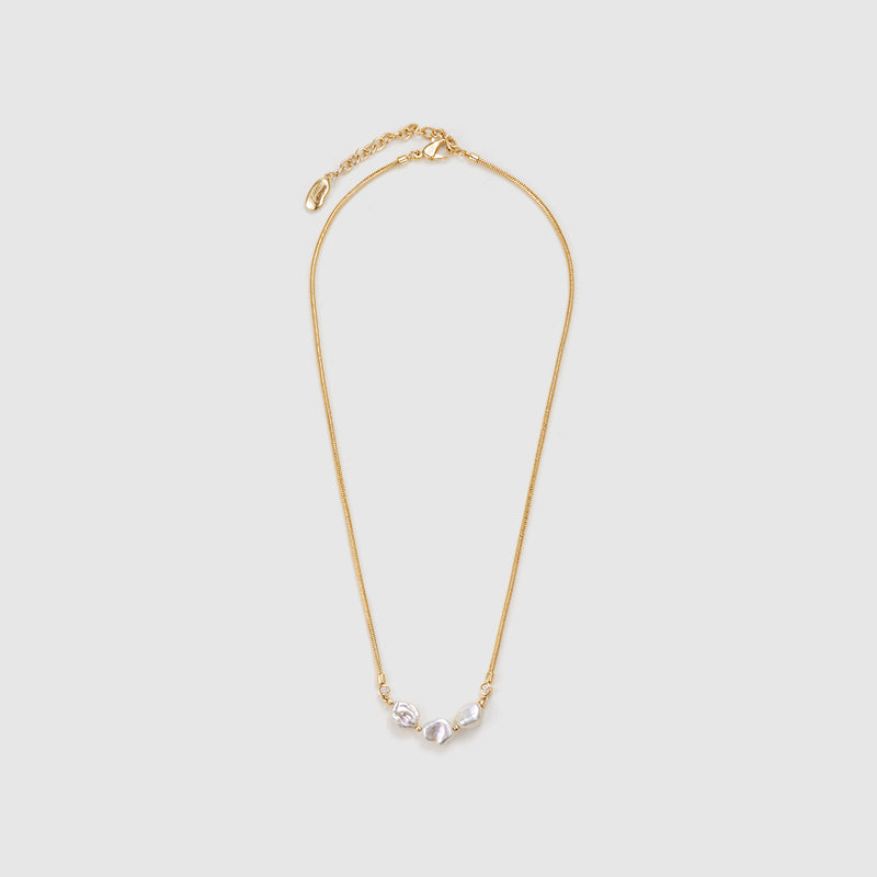 Floriography Pearl Trio Necklace