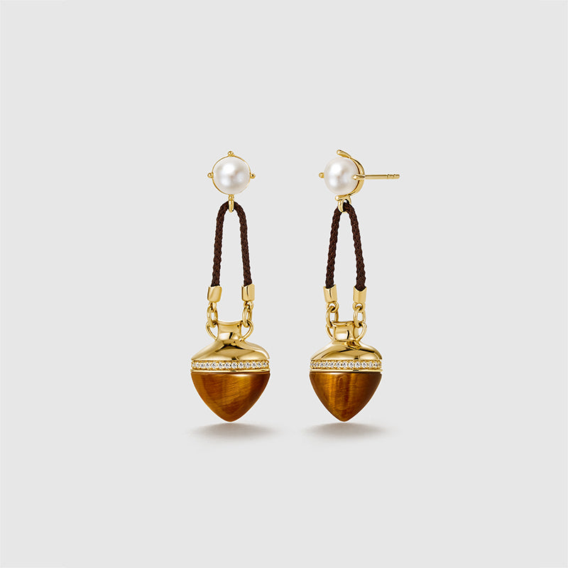Oracle Tiger’s Eye Drop Earrings