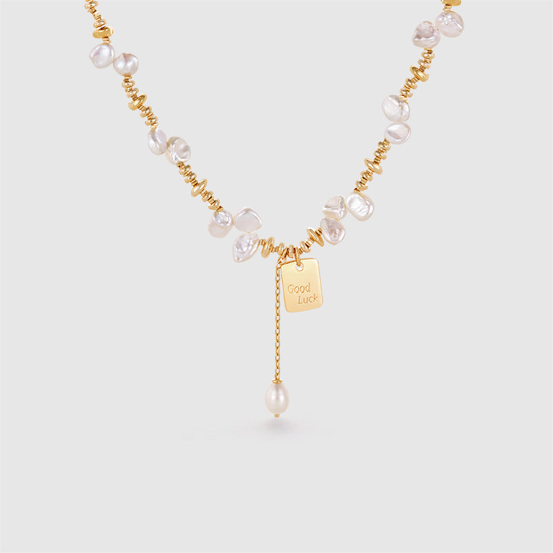 Good Luck Keshi Pearl Necklaces