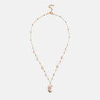 Gypsophila White Baroque Pearl Necklace