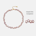 Irregular Choker Purple Pearl Necklace