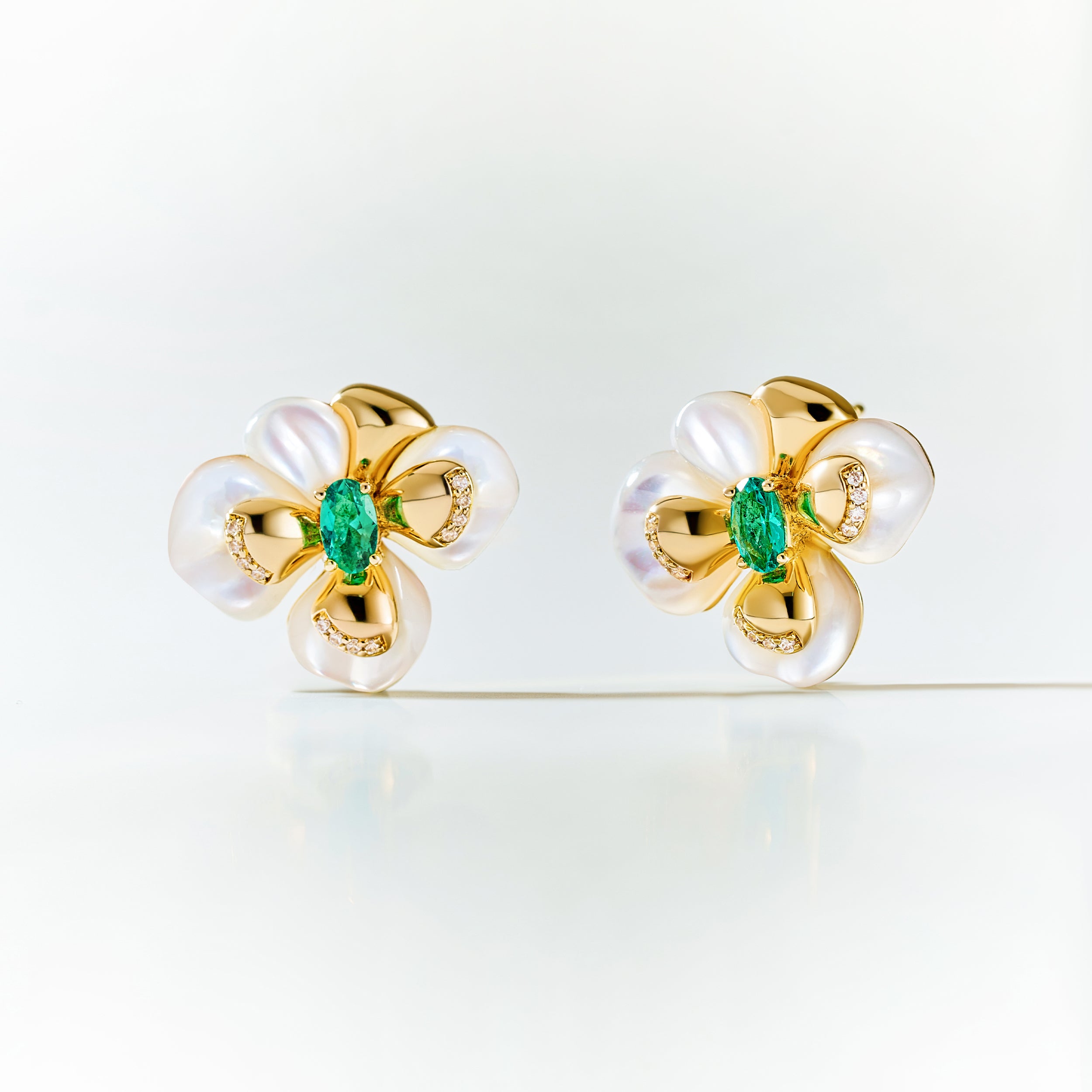 Chloris Pansy Earrings