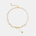 Lucky Heart Pearl Necklace