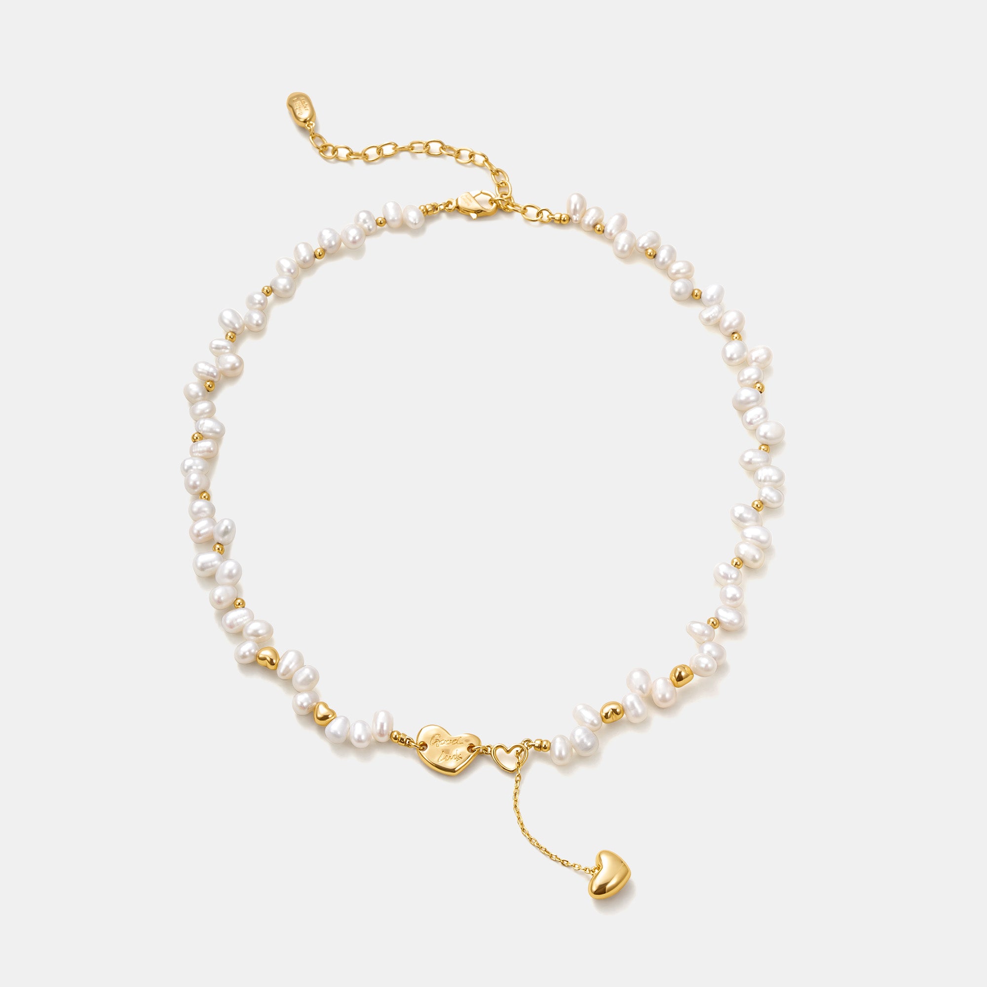 Lucky Heart Pearl Necklace
