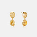 Raw Citrine Earrings