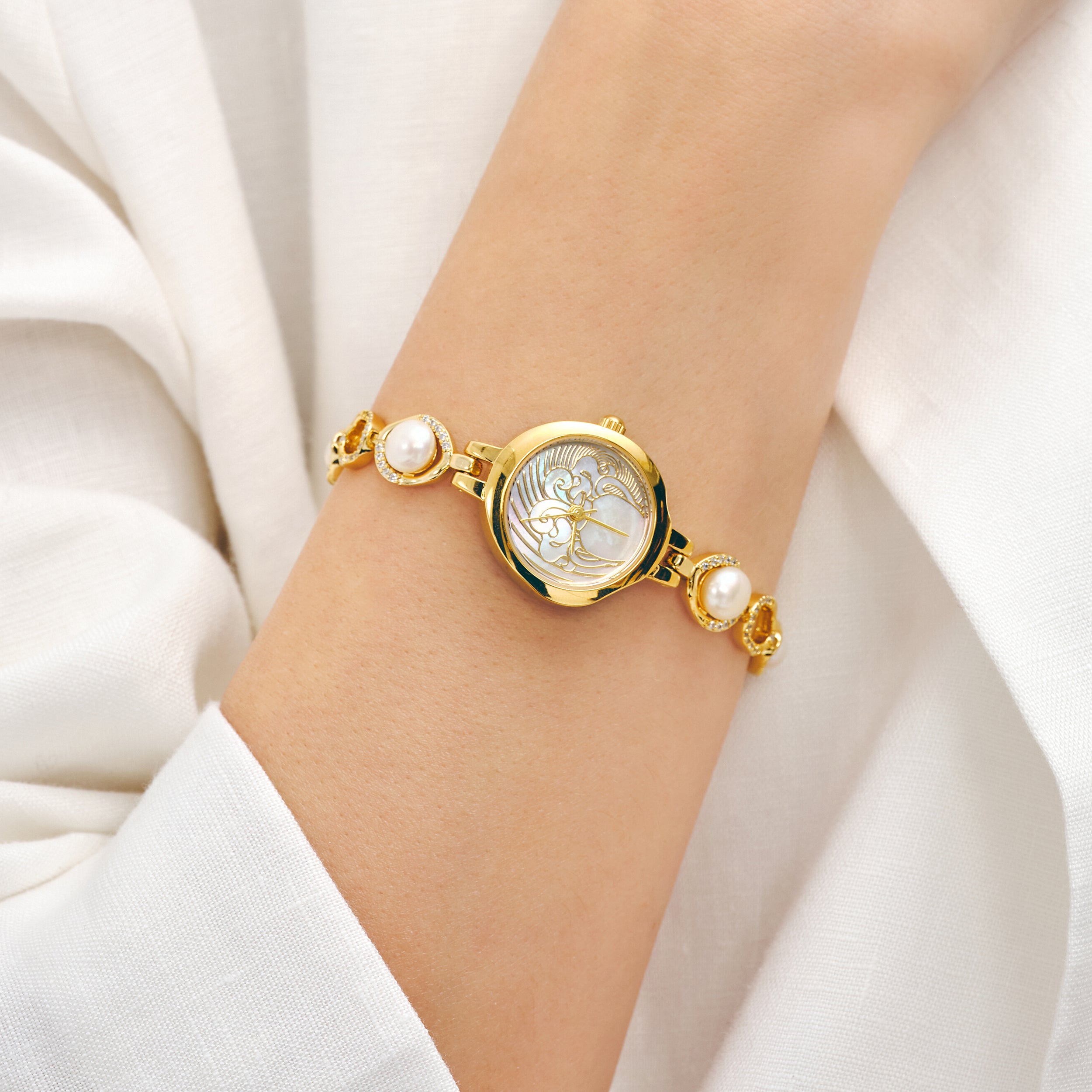 Zodiac Stellar Pearl Watch（Aquarius / Gemini / Libra）
