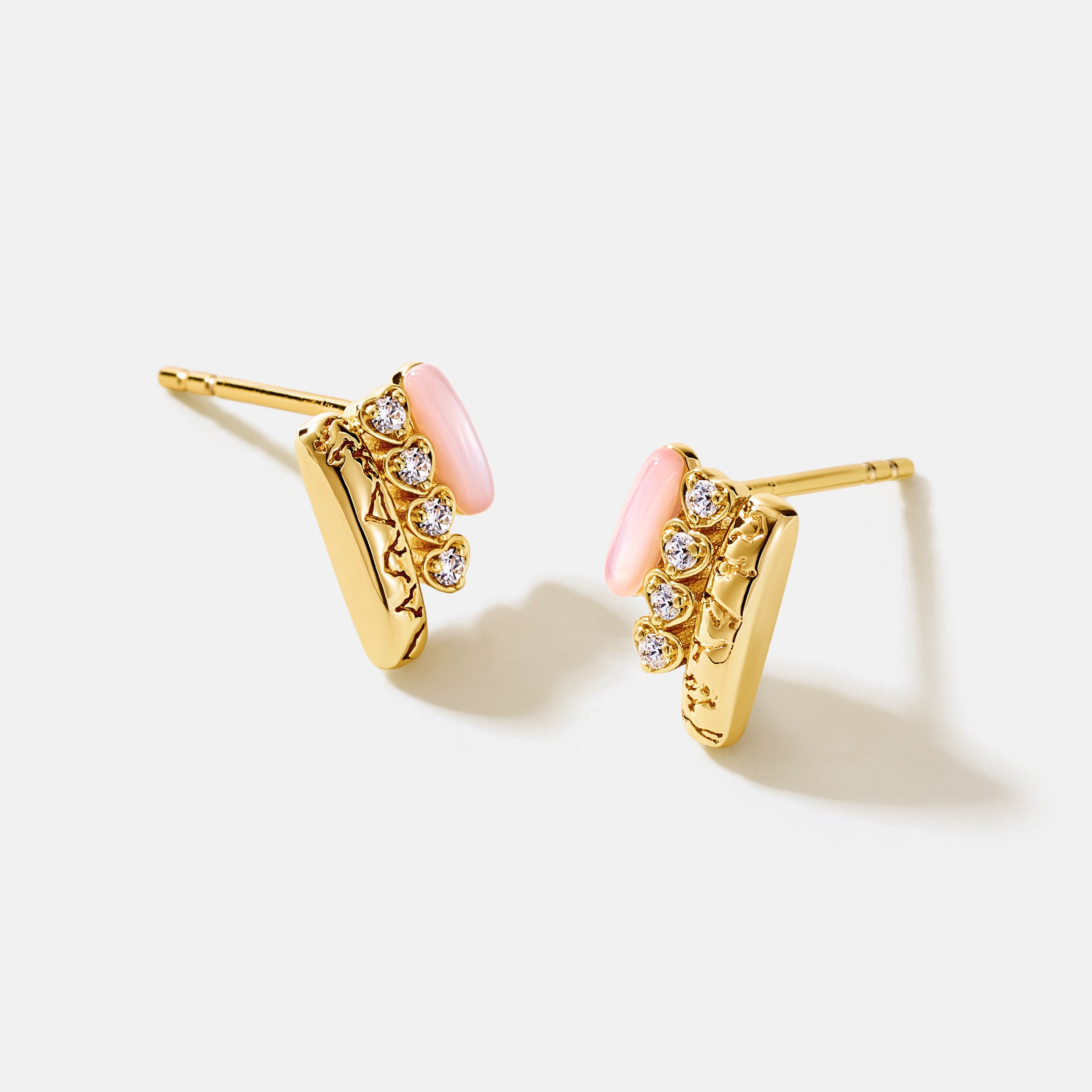 Pink Mother of Pearl Earrings