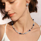 Aquamarine Balloon Necklace