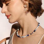 Aquamarine Balloon Necklace