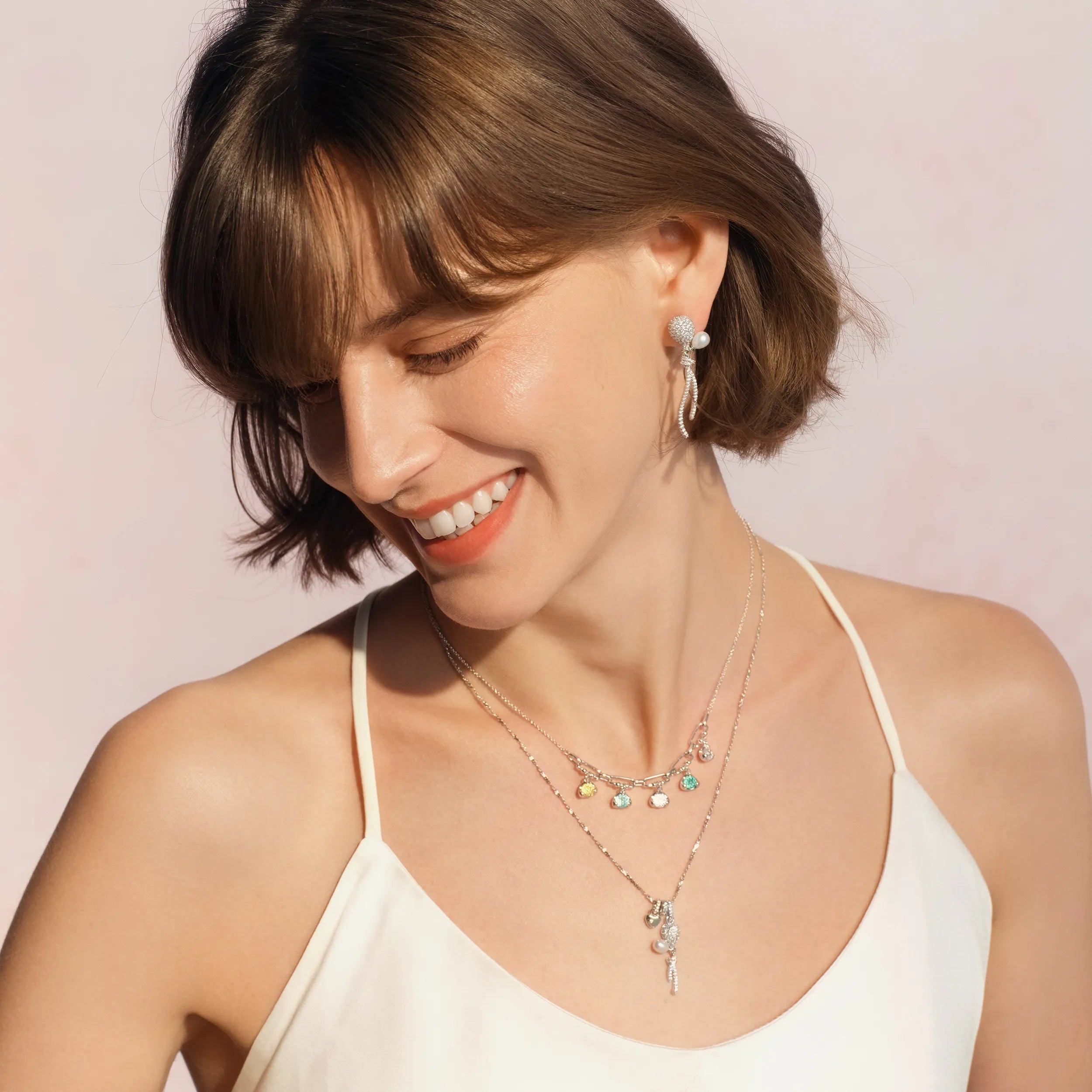 Radiant Balloon Silver Earrings