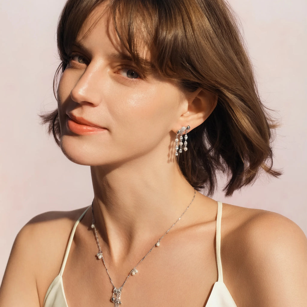 Bubble Balloon Silver Earrings