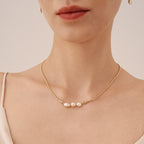 Floriography Pearl Trio Necklace