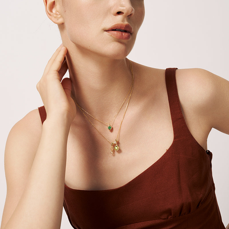 Birthstone Charm Necklace