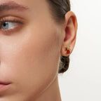 Wulu Red Agate Stud Earrings