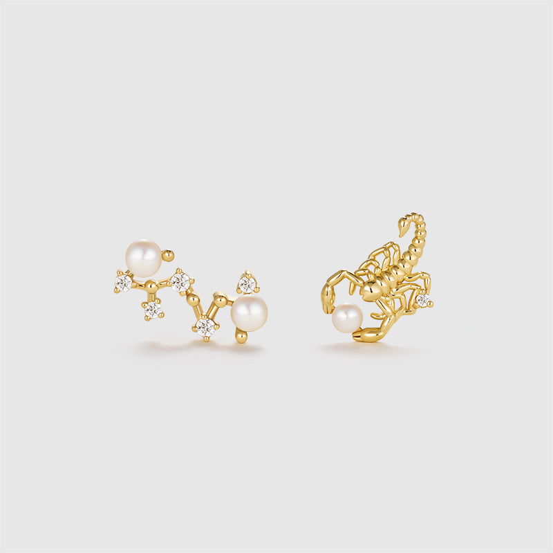 Zodiac Pearl Earrings