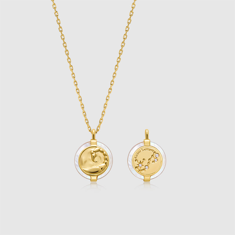 Zodiac Stellar Mother of Pearl Necklace