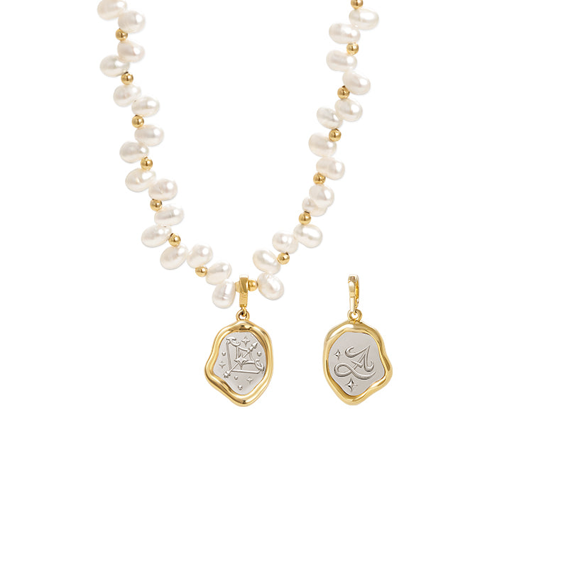 Zodiac Pearl Necklace