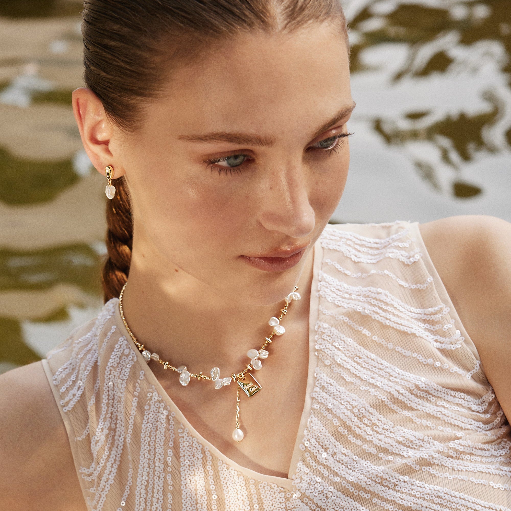 Boucles d'oreilles en perles Floriography