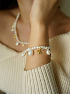 Raw Amethyst Pearl Necklace