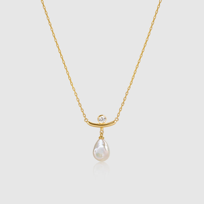 Floriography Pearl Drop Necklace