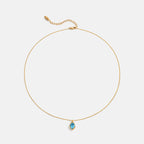 Blue Topaz Pendant Necklace