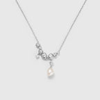 Drift Sand Silver Pearl Necklace