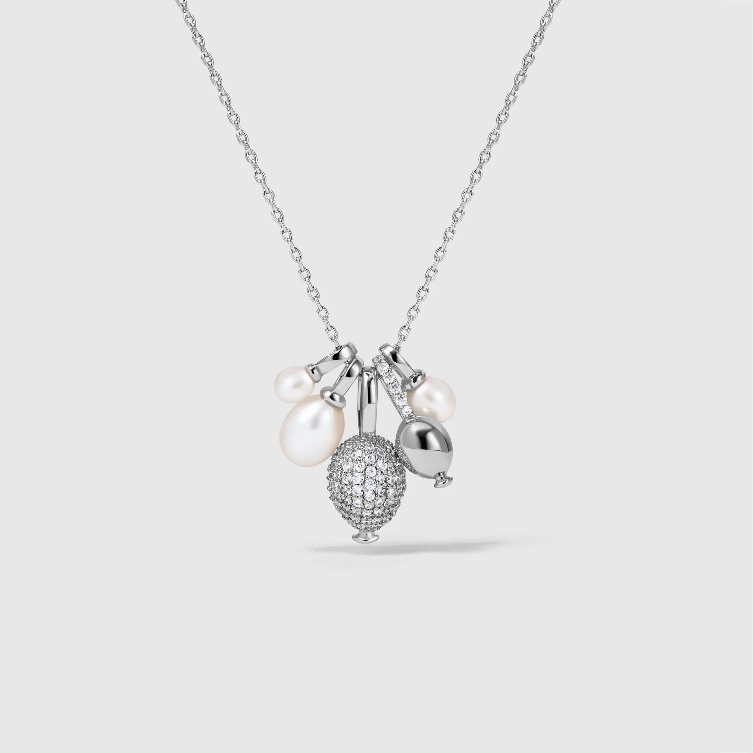 Soaring Balloon Silver Necklace