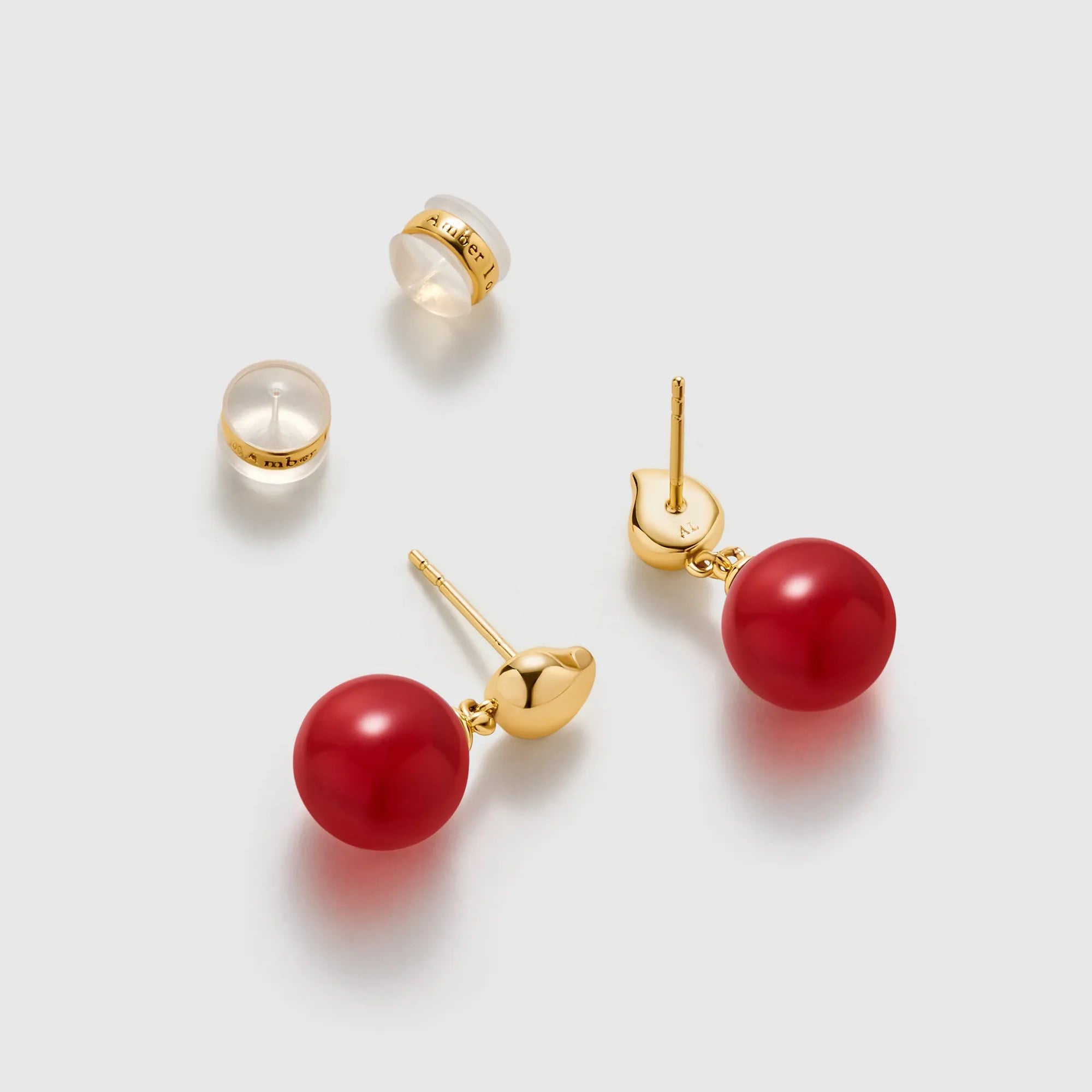 Wulu Red Agate Drop Earrings