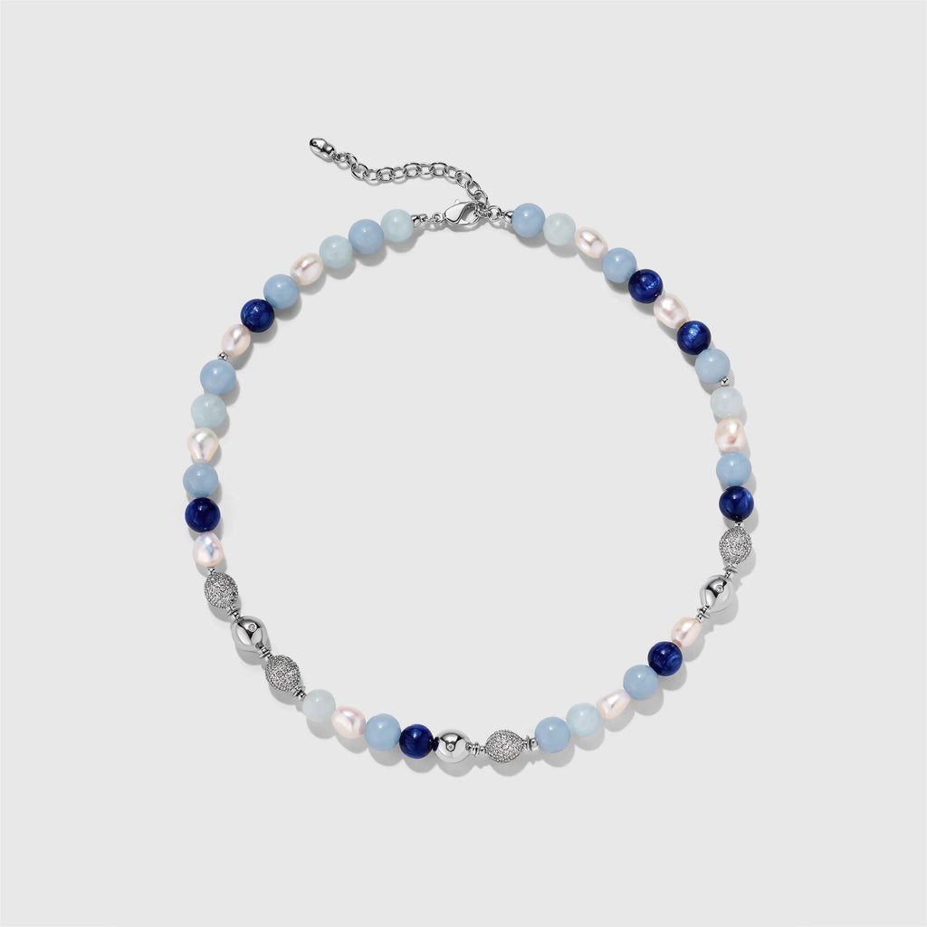 Aquamarine Balloon Necklace