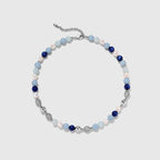 Aquamarine Balloon Necklace