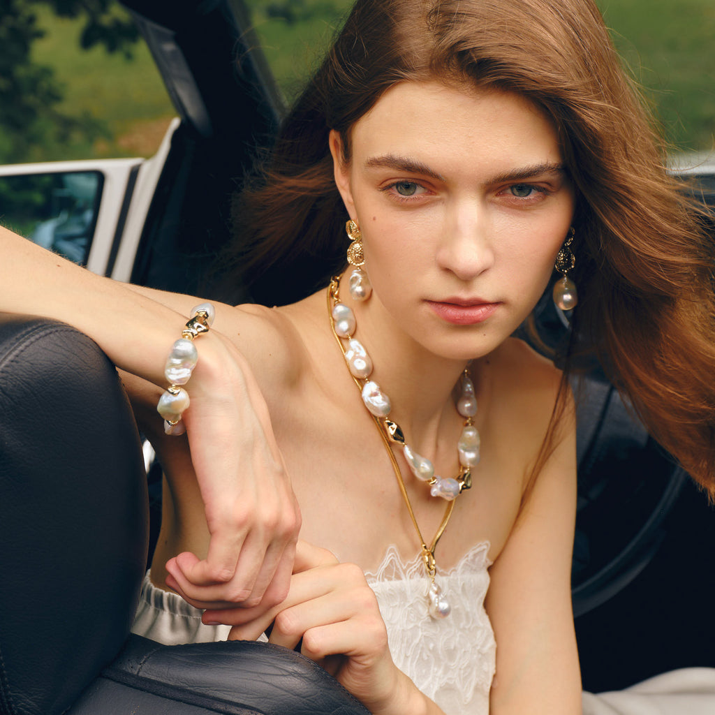 Sea Breeze Baroque Pearl Bracelet