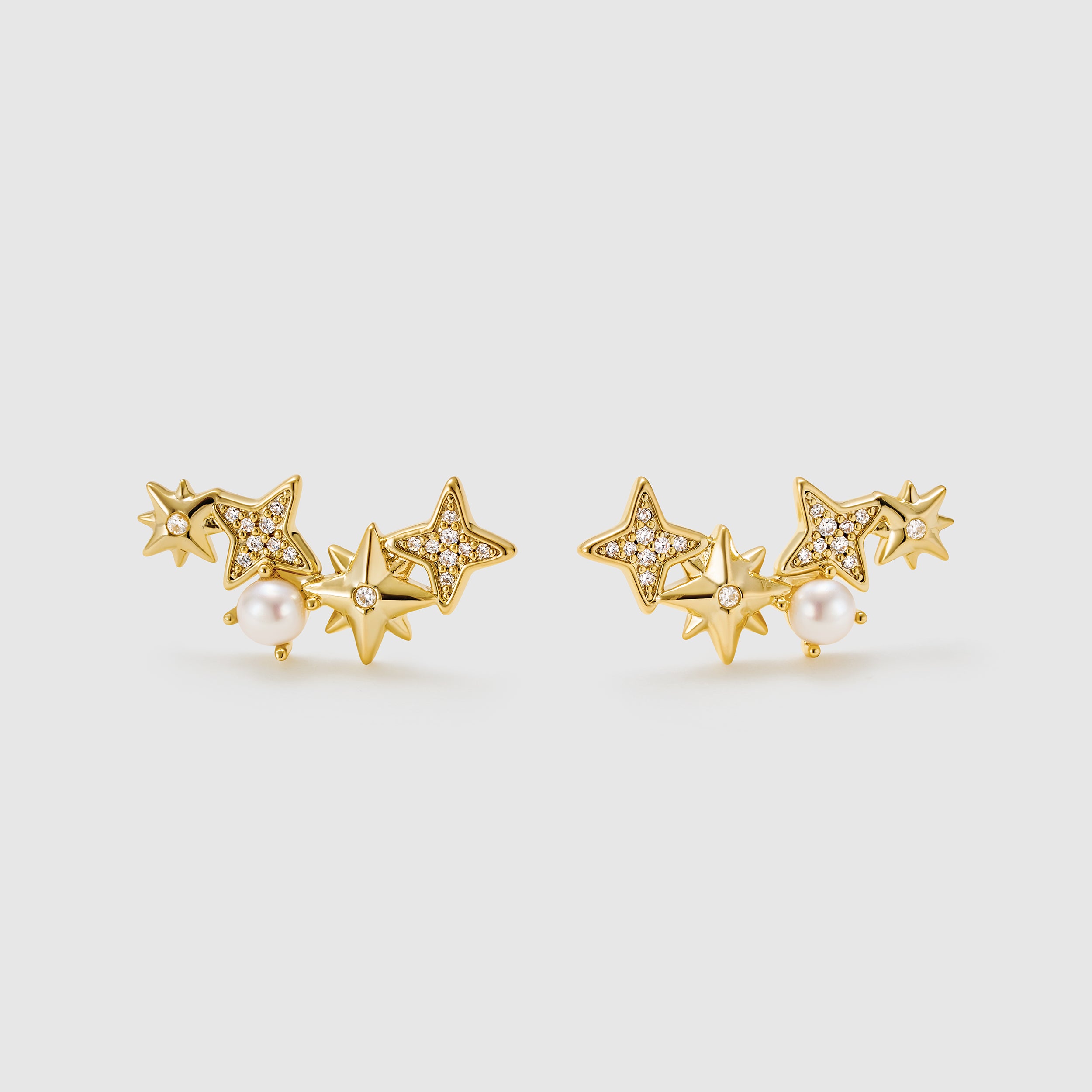 Polaris Pearl Stud Earrings