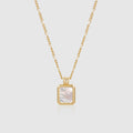 Oil Frame Gemstone Necklace