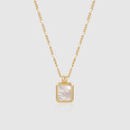 Oil Frame Gemstone Necklace