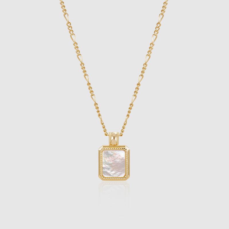 Oil Frame Gemstone Necklace