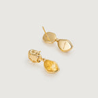 Raw Citrine Earrings