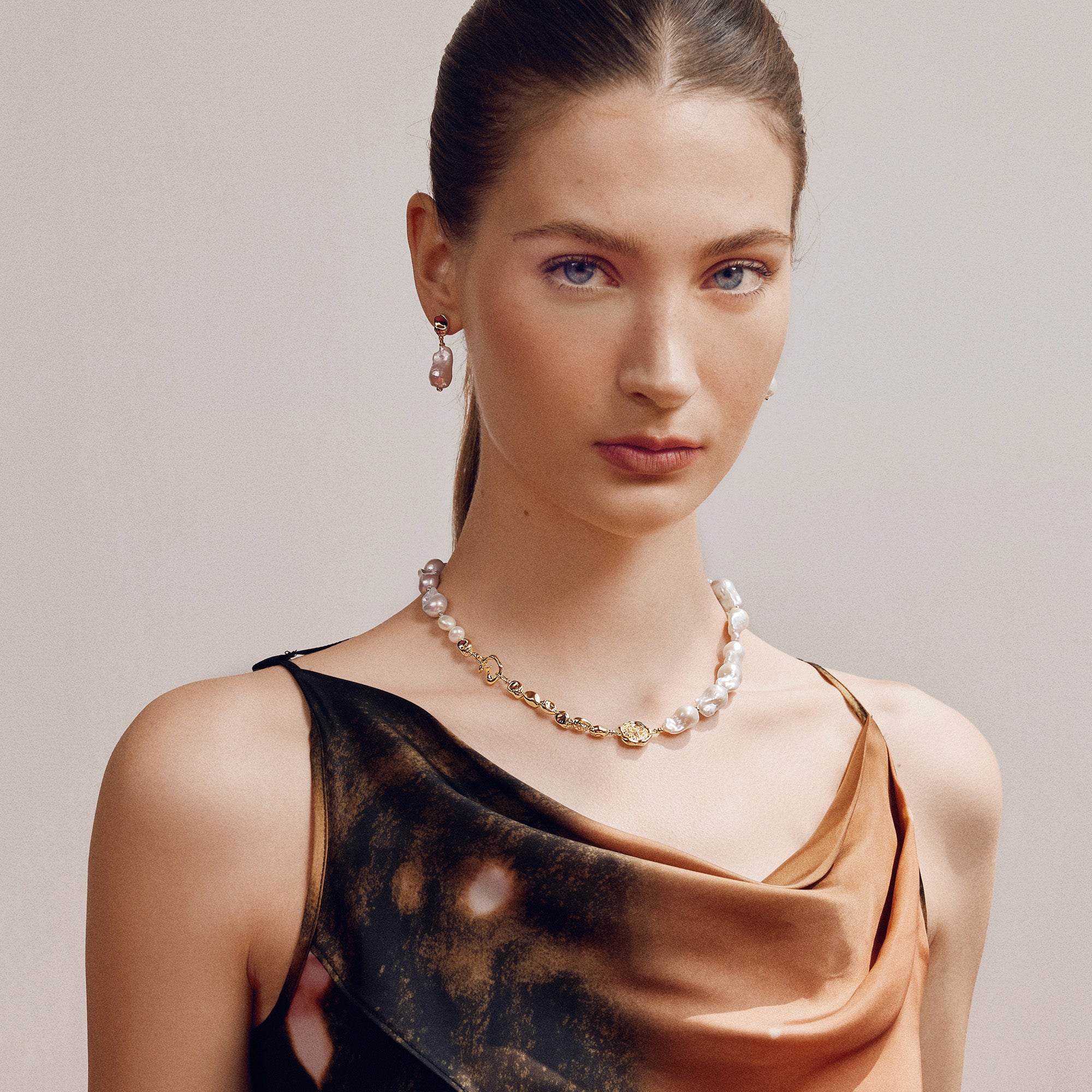 Aurora Baroque Pearl Necklace
