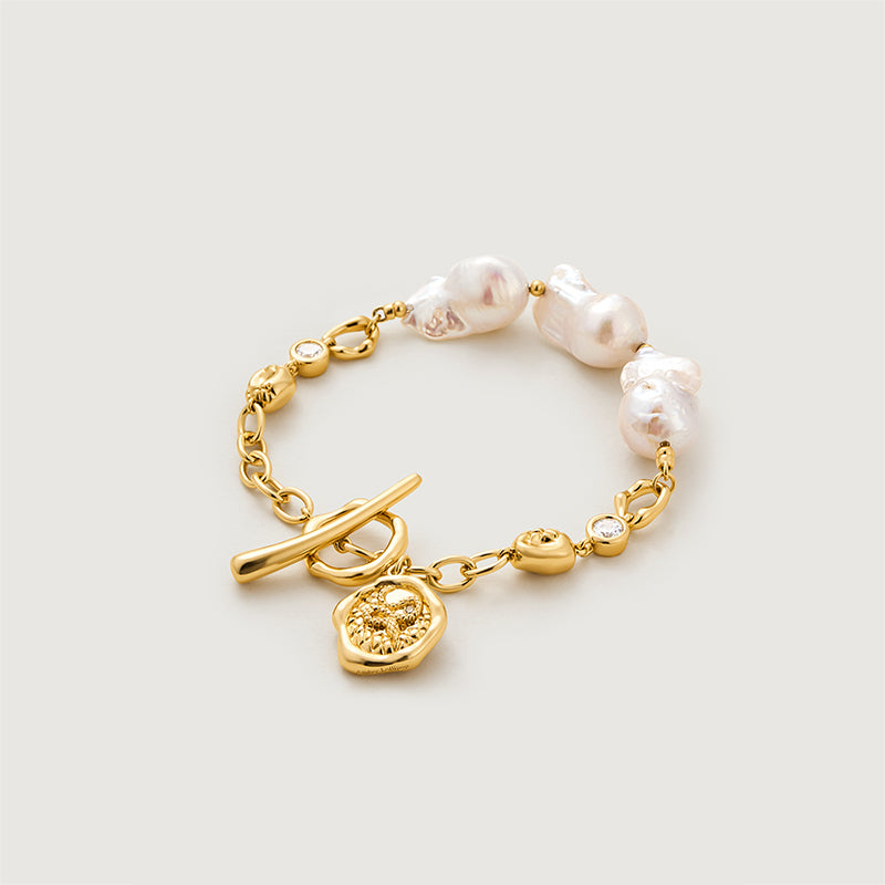 OT Chain Baroque Pearl Bracelet