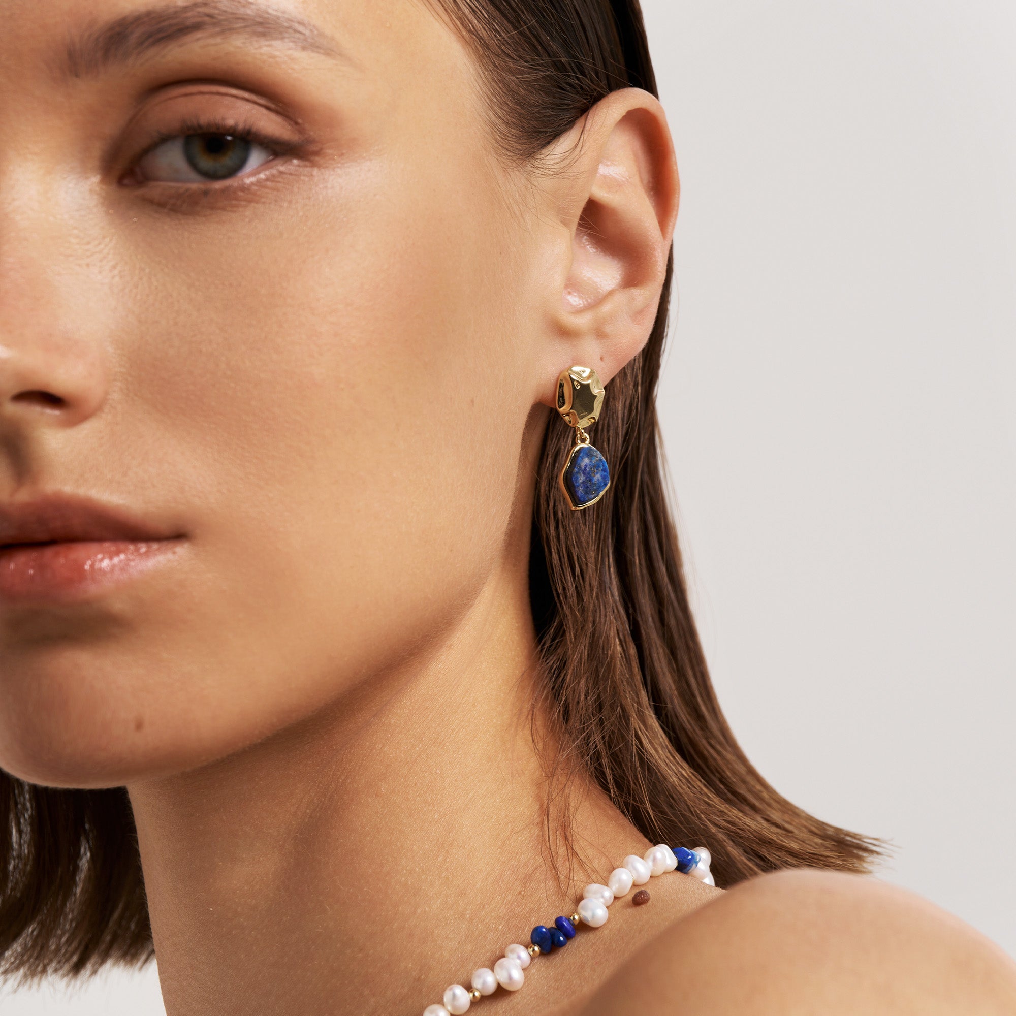 Raw Lapis Lazuli Earrings
