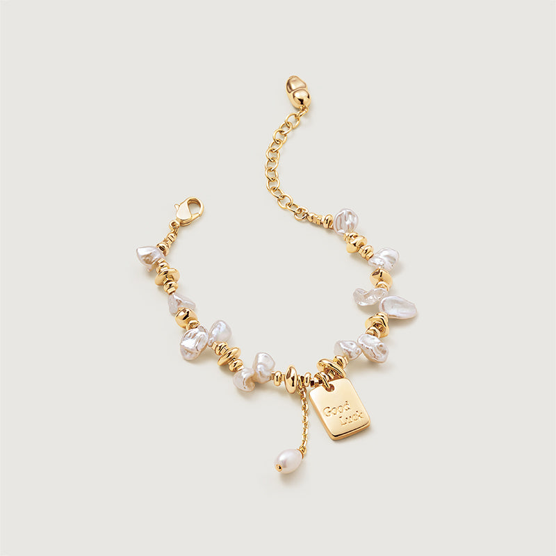 Good Luck Keshi Pearl Bracelet