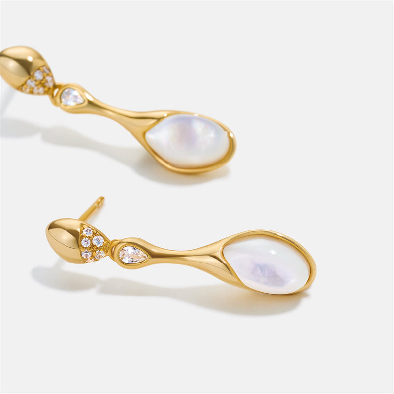 Champagne Moment Pearl Drop Earrings
