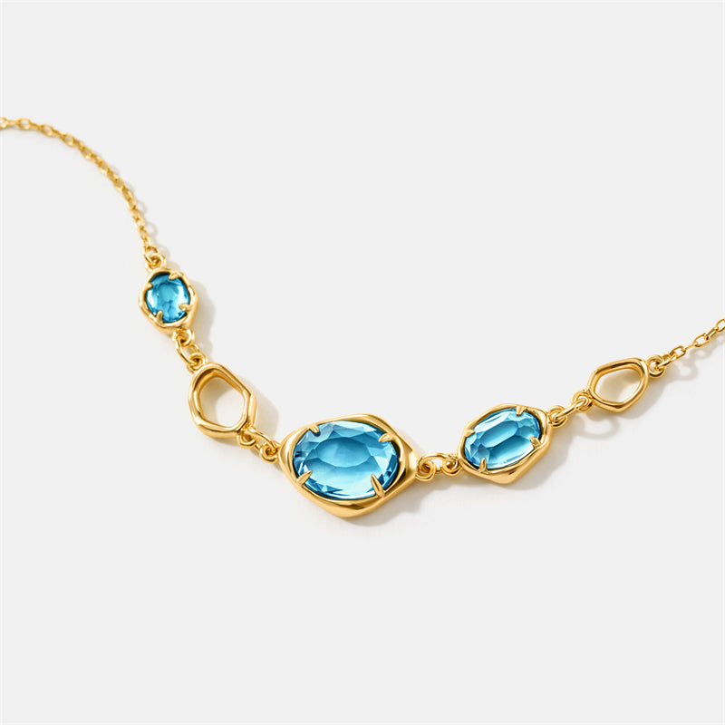 Blue Topaz Multi-Stone Bracelet
