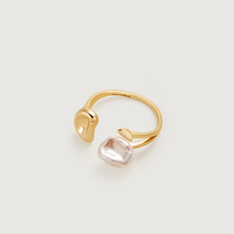 Floriography Keshi Pearl Ring
